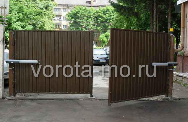 Автоматические распашные ворота в Домодедово